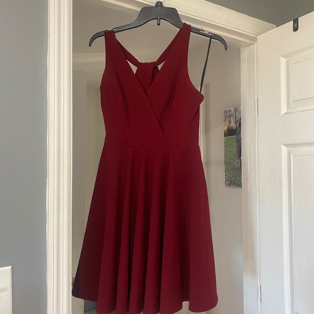 Lulus Burgundy Homecoming Dress